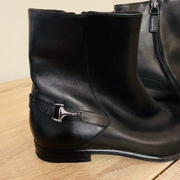 Gucci Men’s horsebit leather boots (new without tags) - Picture 2 of 8